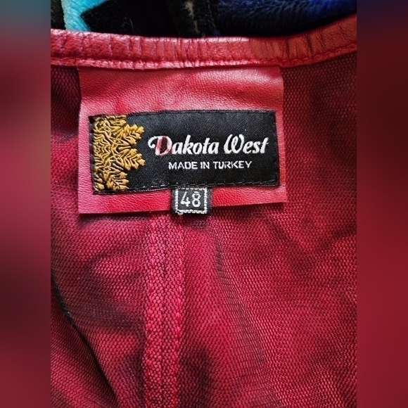 Dakota West women's red blazer "48" - Picture 2 of 5